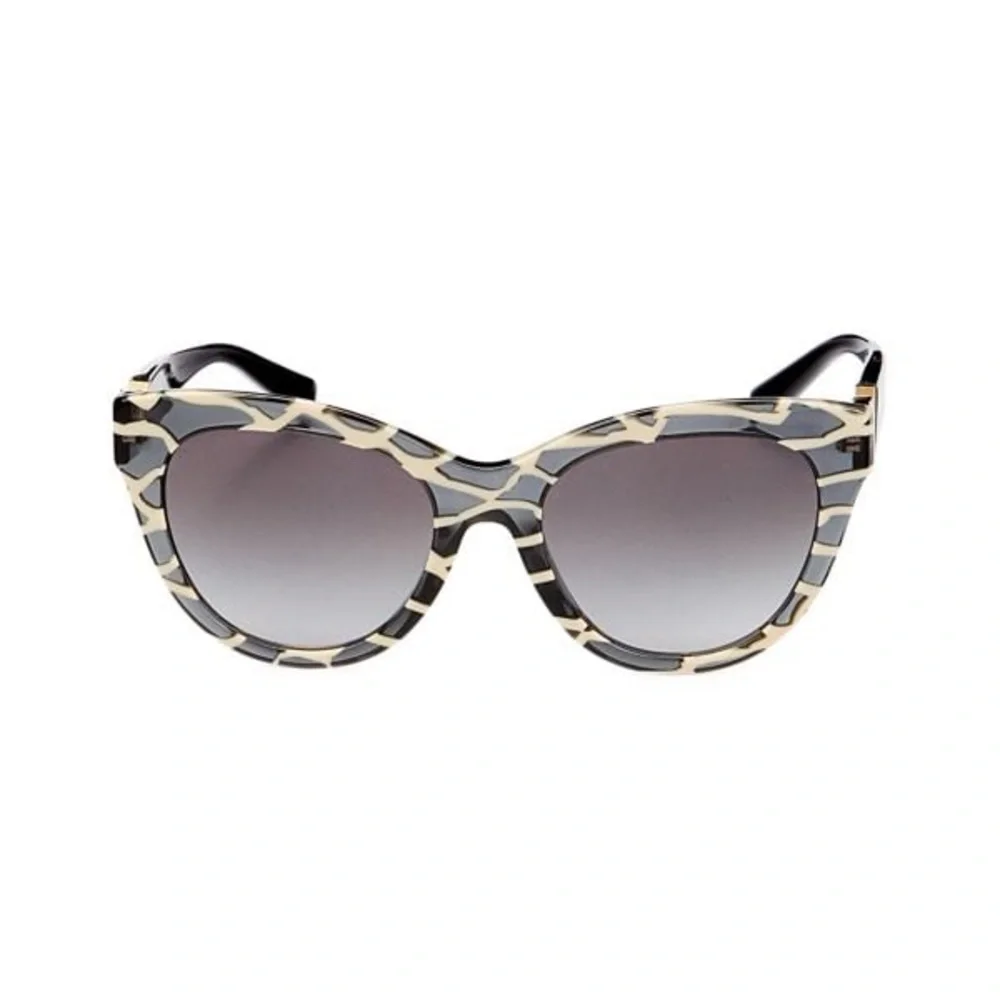 VALENTINO BLACK CAMOUFLAGE CAT EYE SUNGLASSES VA 4089 - Picture 4 of 5